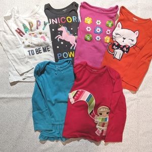 🔴SOLD🔴 Bundle 6 of Toddler 2T Long Sleeve Shirts